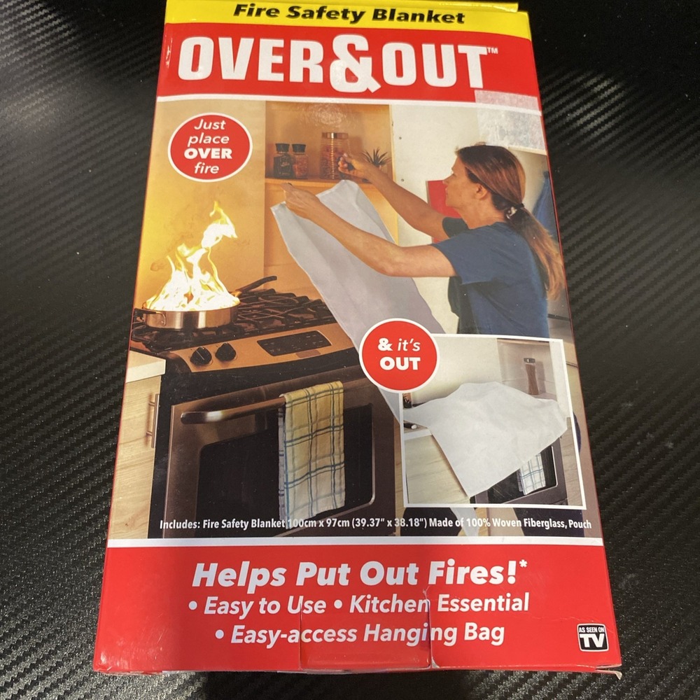 Over & Out Fire Safety Blanket 39.37X38.18